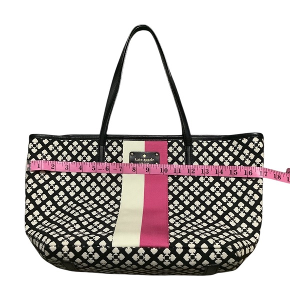 Kate Spade Black and Pink Patterned Tote - Picture 4 of 6